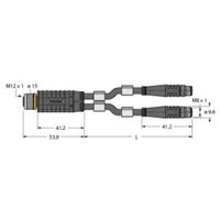 [NEUWERTIG] Turck 6628166 Sensor /Aktor Verteiler Und Adapter 0.30 M Industriesteckverbinder von TURCK