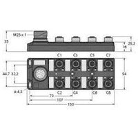[NEUWERTIG] Turck Tb 8 M12 5 Cs19 T 6611941 Sensor/Aktorbox Passiv Aktuator /Sensor Verteiler B-Ware von TURCK