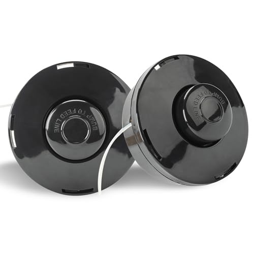 TURMIN Fadenkopf Mähkopf M10x1,25, Links Doppelfadenkopf Fadenspule mit Tippautomatik Rasentrimmer Kopf für Benzin Motorsense Freischneider, 2 Stück TURMIN Fadenkopf Mähkopf M10x1,25, Links Doppelfadenkopf Fadenspule mit Tippautomatik Rasentrimmer Kopf für Benzin Motorsense Freischneider, 2 Stück von TURMIN
