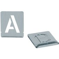 Turnus - Signierschablonensatz 327 Buchstaben a-z Schrifthöhe 50mm Zinkblech Turnus - Signierschablonensatz 327 Buchstaben a-z Schrifthöhe 50mm Zinkblech von TURNUS