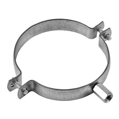 TURvent 100mm Rohrschelle - Verzinkter Stahl Rohrhalterung - Schlauchschelle mit M8/M10-Gewinde - Schelle für Lüftungsrohr Lüftungsschlauch - Rohrhalter aus Metall TURvent 100mm Rohrschelle - Verzinkter Stahl Rohrhalterung - Schlauchschelle mit M8/M10-Gewinde - Schelle für Lüftungsrohr Lüftungsschlauch - Rohrhalter aus Metall von TURVENT