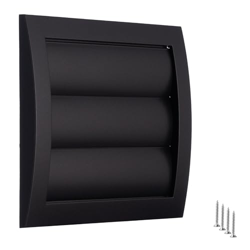 TURvent 100mm Lüftungsgitter Anthrazit Schwarz - Kunststoff Abluftgitter mit Beweglichen Lamellen und Insektennetz - Abdeckung Dunstabzug Außen - Belüftungsgitter für Trockner TURvent 100mm Lüftungsgitter Anthrazit Schwarz - Kunststoff Abluftgitter mit Beweglichen Lamellen und Insektennetz - Abdeckung Dunstabzug Außen - Belüftungsgitter für Trockner von TURVENT