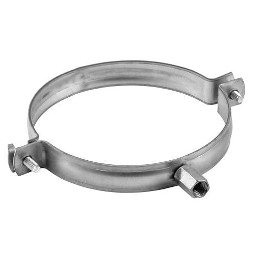 TURvent 125mm Rohrschelle - Verzinkter Stahl Rohrhalterung - Schlauchschelle mit M8/M10-Gewinde - Schelle für Lüftungsrohr Lüftungsschlauch - Rohrhalter aus Metall TURvent 125mm Rohrschelle - Verzinkter Stahl Rohrhalterung - Schlauchschelle mit M8/M10-Gewinde - Schelle für Lüftungsrohr Lüftungsschlauch - Rohrhalter aus Metall von TURVENT
