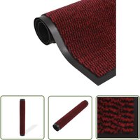 Tuserxln - The Living Store Schmutzfangmatte Rechteckig Getuftet 40x60 cm Rot - Teppich - Fussmatte - Eingangsbereich - Schmutzfänger - Rutschfest von TUSERXLN