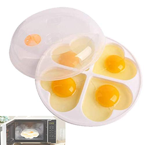 TUSNAKE mikrowelle Ei wilderer, Eierkocher Schimmel Eier Dampfer Kessel Küche Kochwerkzeug, Für bis zu 4 Eier von TUSNAKE