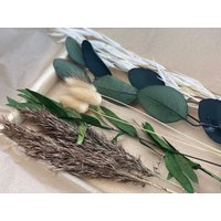 Briefkasten - Getrocknetes Blumengesteck Rustikale Natürlich Erhaltene Botanicals Eukalyptus Und Pampasgras. Blumen von TUSflowers