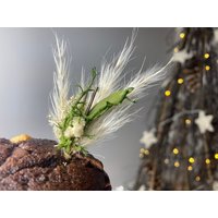 Miniatur-Trockenblumenstrauß | Cupcake Trockenblumen Wald Topper Cake Natürliche Tortendekoration Feiern von TUSflowers