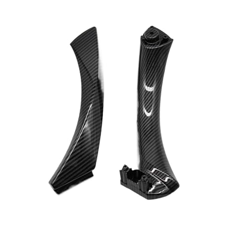 TUTSFGFZH Innentürgriff für 3er-Serie E90 E91 316i 318i 320i 325i 328i LHD RHD Auto Innenraum Kohlefaser Türgriff Interne Autogriffe Greifer Innen (Linker Griff-Set) von TUTSFGFZH