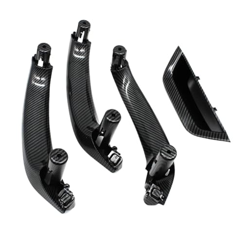 TUTSFGFZH Innentürgriff für X3 für X4 F25 F26 2010–2016 Linkslenker, Rechtslenker, 4-teiliges Set, Innentürgriff-Abdeckung, Ersatzteil, interne Autogriffe, Greifer innen (RHD-Kohlefaser) von TUTSFGFZH