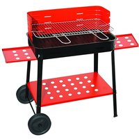 Tuttacasa - barbecue a carbone MOD.503R con paravento CM.50X35X80H fornacella von TUTTACASA