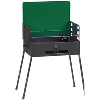 Tuttacasa - kohle-grill klappbar in koffer 41x30 mit ofenparavento von TUTTACASA