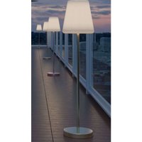 Tuttacasa - LED-Solar-Straßenlaterne Mod. Lola Slim h.100 grau mit Fernbedienung von TUTTACASA