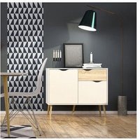 Oslo küche wohnzimmer buffet CM.99X39X82 matt weisse eiche Oslo küche wohnzimmer buffet CM.99X39X82 matt weisse eiche von TUTTACASA