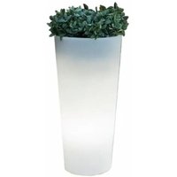 Vaso solare mod. Ficus tondo h.60 con telecomando von TUTTACASA