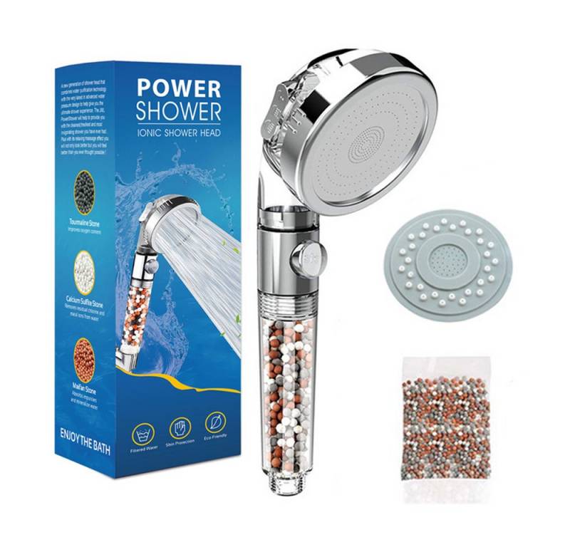 TUWENA Handbrause Duschkopf mit Filter, Duschbrause Wassersparend mit 3 Strahlarten, Handbrause Duschkopf, Sparduschkopf mit Filter und Ersatzfilterpatrone TUWENA Handbrause Duschkopf mit Filter, Duschbrause Wassersparend mit 3 Strahlarten, Handbrause Duschkopf, Sparduschkopf mit Filter und Ersatzfilterpatrone von TUWENA