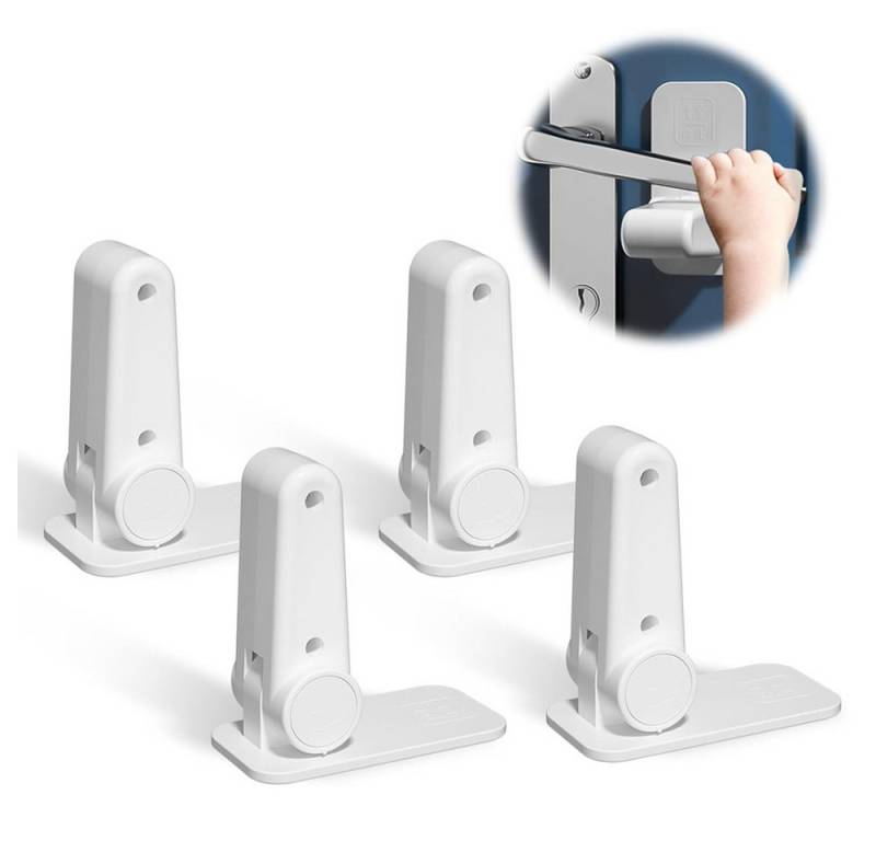 TUWENA Kindersicherung 4 Stück Kindersicherung Türklinken, Fenstersicherung Türhebelschlösser TUWENA Kindersicherung 4 Stück Kindersicherung Türklinken, Fenstersicherung Türhebelschlösser von TUWENA
