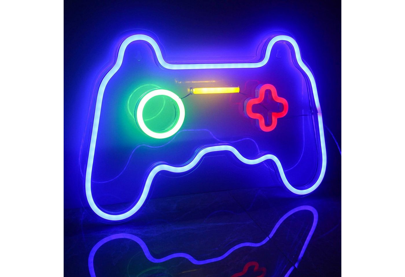 TUWENA LED Dekolicht Gaming Neonlicht Gamepad Leuchtreklamen Blau Deko Neon Schild Lichter, für Zimmer Kinder Spielzimmer Bar Wohnkultur TUWENA LED Dekolicht Gaming Neonlicht Gamepad Leuchtreklamen Blau Deko Neon Schild Lichter, für Zimmer Kinder Spielzimmer Bar Wohnkultur von TUWENA