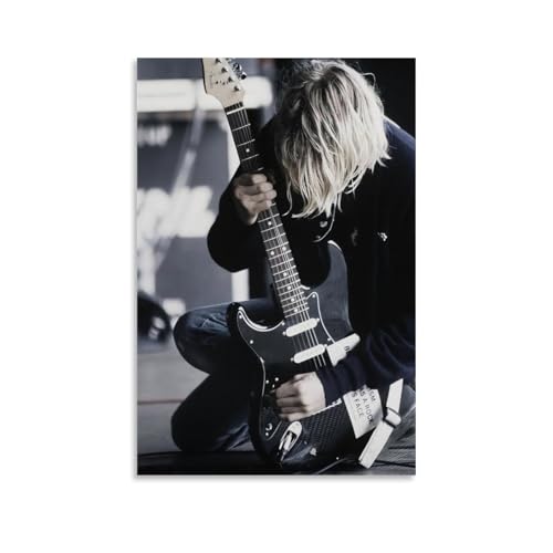 TUWQYEQ Kurt Cobain Poster, Wandkunst, ästhetisches Leinwandbild, Poster, Vintage-Gemälde für Zimmer, 50 x 75 cm, ungerahmt, 12 TUWQYEQ Kurt Cobain Poster, Wandkunst, ästhetisches Leinwandbild, Poster, Vintage-Gemälde für Zimmer, 50 x 75 cm, ungerahmt, 12 von TUWQYEQ