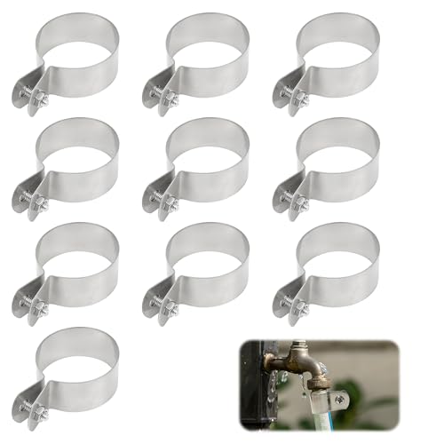 Rohrschellen Edelstahl 304 10 Stück, Erdungsklemme Rohrschelle, Rohrhalterung und Schlauchschnalle Bügelschelle Metall Befestigungsschelle 2 Loch für Wasserrohre und Erdung, Robust und Zuverlässig Rohrschellen Edelstahl 304 10 Stück, Erdungsklemme Rohrschelle, Rohrhalterung und Schlauchschnalle Bügelschelle Metall Befestigungsschelle 2 Loch für Wasserrohre und Erdung, Robust und Zuverlässig von TUYOBG