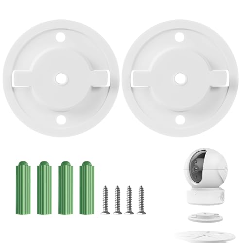 2er Set Kamera Montagesockel, Wetterfeste Halterung Basis für Überwachungskameras, Kompatibel mit Dome- und IP-Kameras, Robuste Sicherheitskamera Halterung mit Schrauben für Innen- und Außenbereich 2er Set Kamera Montagesockel, Wetterfeste Halterung Basis für Überwachungskameras, Kompatibel mit Dome- und IP-Kameras, Robuste Sicherheitskamera Halterung mit Schrauben für Innen- und Außenbereich von TUYOBG