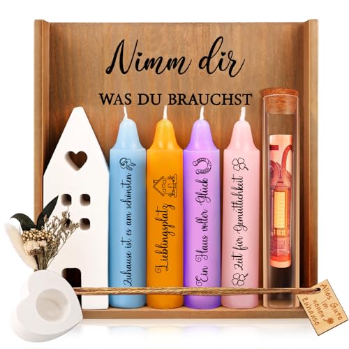 TUZELIYA Einzugsgeschenk | Deko Kerzenhalter Set | Neuen Zuhause Geschenk zum Hauseinzug Richtfest Hauskauf Umzug Hauseinweihung Geschenk für Neue Wohnung Freundin Nachbarn TUZELIYA Einzugsgeschenk | Deko Kerzenhalter Set | Neuen Zuhause Geschenk zum Hauseinzug Richtfest Hauskauf Umzug Hauseinweihung Geschenk für Neue Wohnung Freundin Nachbarn von TUZELIYA