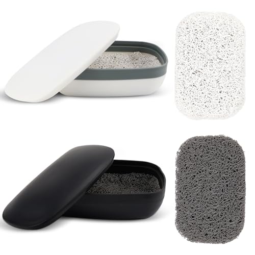 TUZHE Seifendose Reise Wasserdicht 2 STK, Premium Seifenschale mit Ablaufsieb und Sisal Seifensäckchen Seifenbox für zu Hause oder auf Travel TUZHE Seifendose Reise Wasserdicht 2 STK, Premium Seifenschale mit Ablaufsieb und Sisal Seifensäckchen Seifenbox für zu Hause oder auf Travel von TUZHE