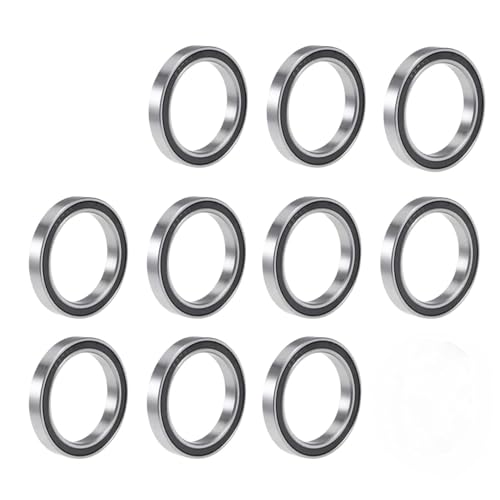 TUZUK 10 Stück 6806-2RS Kugellager Abgedichtet 30x42x7mm Vorgeschmiert/Chromstahl/Gummi Doppeldichtung, 6806RS Rillenkugellager TUZUK 10 Stück 6806-2RS Kugellager Abgedichtet 30x42x7mm Vorgeschmiert/Chromstahl/Gummi Doppeldichtung, 6806RS Rillenkugellager von TUZUK