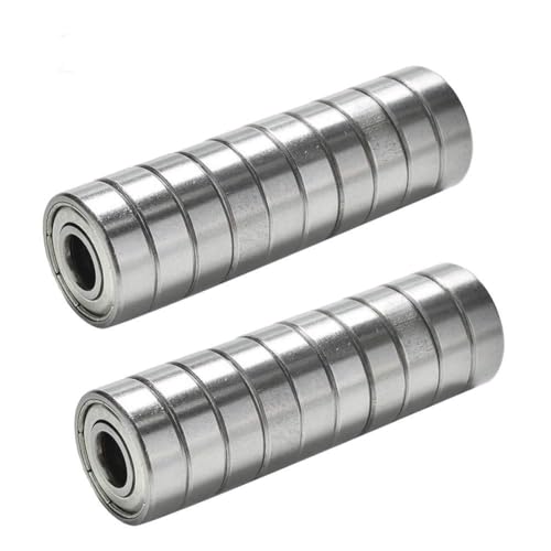 TUZUK 20 Stück 686 ZZ Kugellager 6 mm x 13 mm x 5 mm doppelt geschützte Rillenkugellager für DIY, Drehbänke, Motoren, 3D-Drucker, Fräsmaschinen, verschiedene mechanische Geräte, etc. von TUZUK