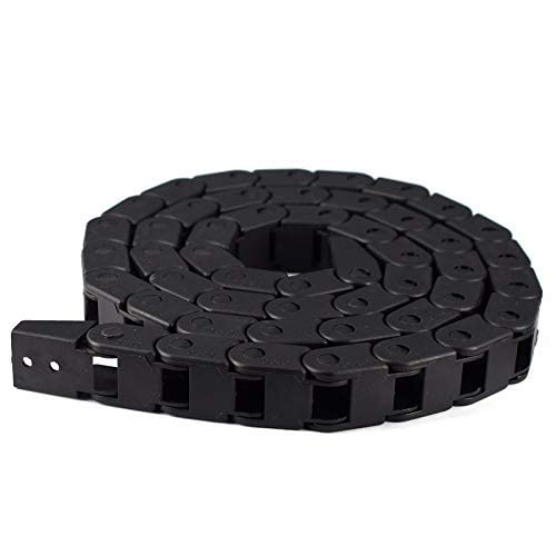 TUZUK Kunststoff Flexible Nested Semi Colsed Cable Drag Chain 10 mm x 11mm Drahtseilträger-Twistketten für 3D-Druckerteile CNC 3D Mini-Elektromaschinen Fräser, 1M von TUZUK