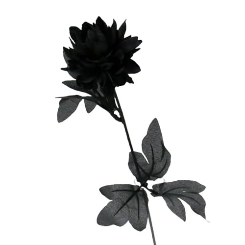 TVIVID Burgundry Künstliche Dahlie, schwarz, für Hochzeit, Blume, Wandarrangement, Materialien, Halloween, künstliche Blume, Tisch, Heimdekoration TVIVID Burgundry Künstliche Dahlie, schwarz, für Hochzeit, Blume, Wandarrangement, Materialien, Halloween, künstliche Blume, Tisch, Heimdekoration von TVIVID
