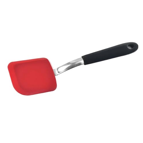 1PC Edelstahlgriff Silikon Kleine Bratschaufel Hochtemperaturbeständige Mini-Kochschaufel Antihaft-Topfschaufel(Red-1) von TVJSIVQB