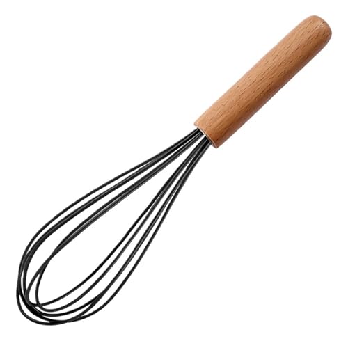 1PC Silikon Holzgriff Manuelle Küche Mixer Handheld Egg Beater Milch Bubble(Light green-1) von TVJSIVQB