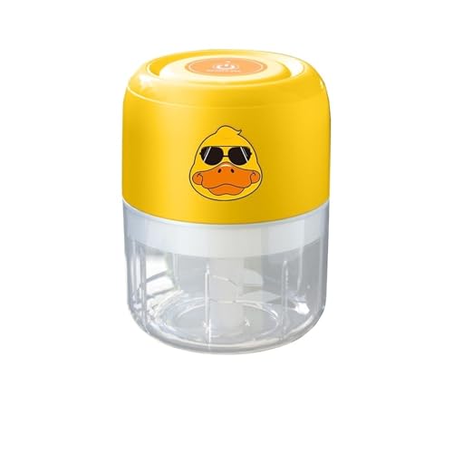250ML Mini Elektrischer Knoblauchzerkleinerer USB-Fleischstampfer Robuster, langlebiger Zerkleinerter Ingwer-Gemüsezerkleinerer Küchenhelfer(250ml) von TVJSIVQB