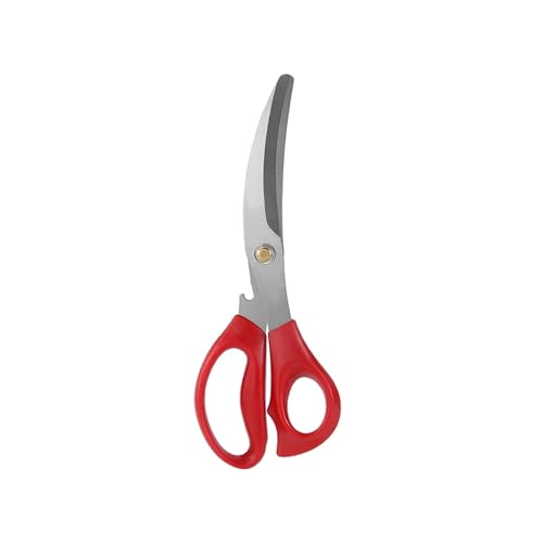 3PCS Barbecue Schere Clip Öl Pinsel Set Multifunktionale Home Restaurant Werkzeuge(Red scissors) von TVJSIVQB