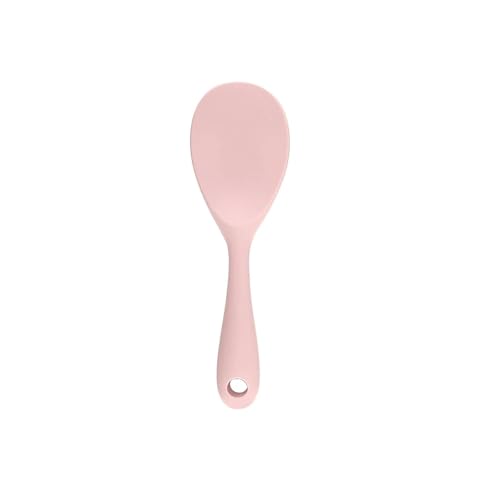 Hitzebeständiger Reislöffel aus Silikon, Küchenwerkzeug, Kochschaufel for den Haushalt, die Topf nicht beschädigt(Pink-1) von TVJSIVQB