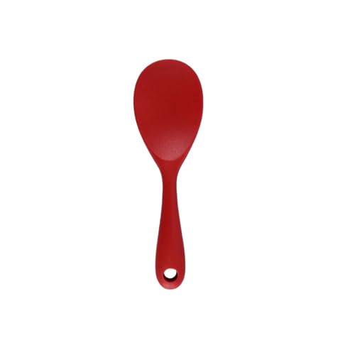 Hitzebeständiger Reislöffel aus Silikon, Küchenwerkzeug, Kochschaufel for den Haushalt, die Topf nicht beschädigt(Red -1) von TVJSIVQB