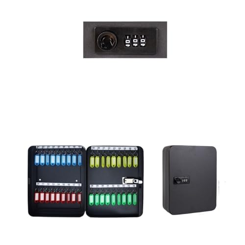 Abschließbarer Schlüsselkasten Passwort-Multi-Key-Lock-Box Schlüssel Safe Storage Box Lock Ersatz Autoschlüssel Organizer Box for Home Office Factory Store Verwendung for Eingang, Zimmer, Diele(L-Bla Abschließbarer Schlüsselkasten Passwort-Multi-Key-Lock-Box Schlüssel Safe Storage Box Lock Ersatz Autoschlüssel Organizer Box for Home Office Factory Store Verwendung for Eingang, Zimmer, Diele(L-Bla von TVQJGTYL
