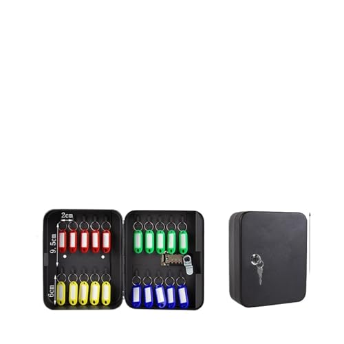 Abschließbarer Schlüsselkasten Passwort-Multi-Key-Lock-Box Schlüssel Safe Storage Box Lock Ersatz Autoschlüssel Organizer Box for Home Office Factory Store Verwendung for Eingang, Zimmer, Diele(S-Bla von TVQJGTYL
