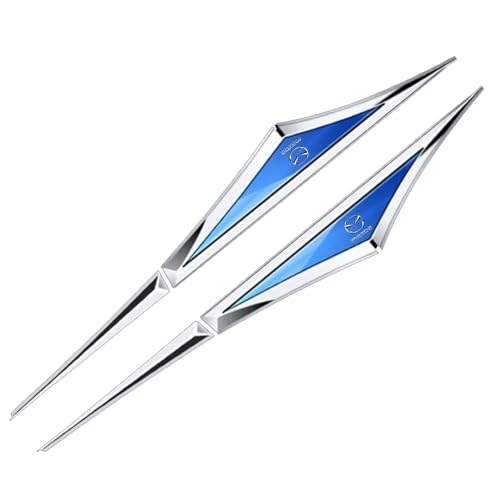 TVVXIO 3D car Sticker Autoabzeichen Emblem, für MAZAD 3 5 6 CX3 CX5 CX7 CX8 CX9 CX5 CX30 Axela MS Atez 3D Metall Chrom Selbstklebende Logo Emblem Außendekoration Zubehör,B von TVVXIO