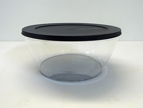 TUPPERWARE Clear Collection 4 l Salat Schüssel mit Deckel schwarz Glasklar von TW