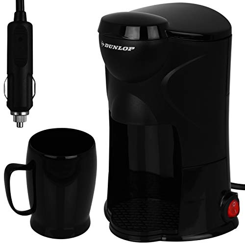 Dunlop - Kaffeemaschine - Kaffee - Kaffe to go - Auto 12V - LKW 24V - für 1 Tasse - mit Modellwahl (1 Tasse 12V) von TW24