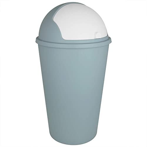 Mülleimer 25L mit Farbwahl Abfalleimer Müllsammler Abfallsammler Mülltonne Abfallbehälter (Rauchblau) von TW24