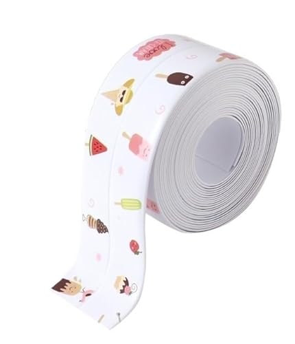 TWALOTPEX Dichtband, Dichtungsstreifen Selbstklebendes Dichtungsband, Breite 38 mm, wasserfest, abziehbar und aufklebbar(T,150cm) von TWALOTPEX