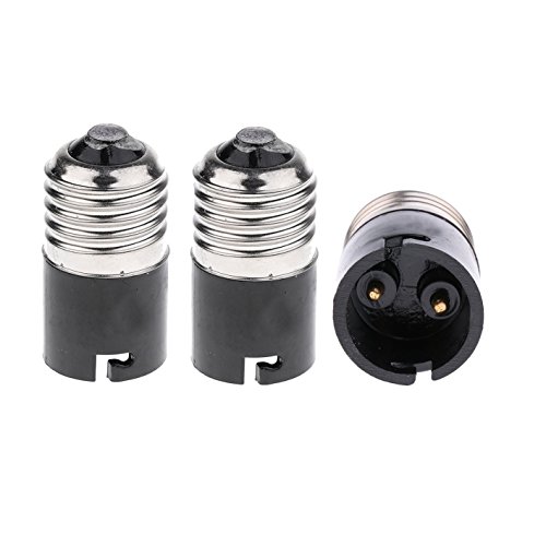 Fineled E27 auf B22 Sockel-Konverter-Adapter, E27 Edison auf B22 BayOne Lampenfassung-Konverter in 3er-Packung von TWDRTDD