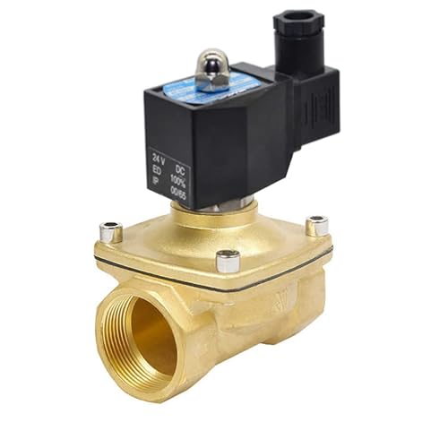 1-1/2 "IP65 Wasserdichtes Normal Geschlossenes Magnetventil 220V 110V 24V 12V Messing Elektrisches Magnetventil for Den Außenbereich(G-12VDC-VITON-SEAL) von TWEFTPKD
