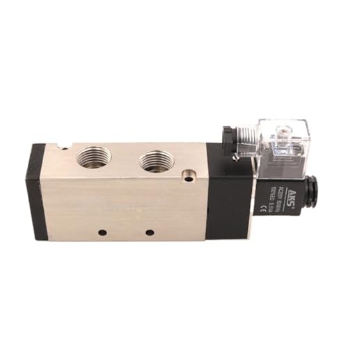 4V410-15 Luftmagnetventil 5-Wege-Anschluss 2-Position Gas Pneumatisches Elektromagnetventil DC12V 24V AC110V 220V Spulenspannung(AC110V) von TWEFTPKD