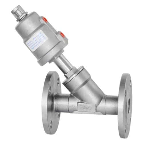 DN20 Edelstahl Flansch Pneumatische Winkel Sitz Ventil Normalerweise Geschlossen Pneumatische ValvesFor Dampf Gas Öl(CLOSED-DOUBLE ACTING) von TWEFTPKD