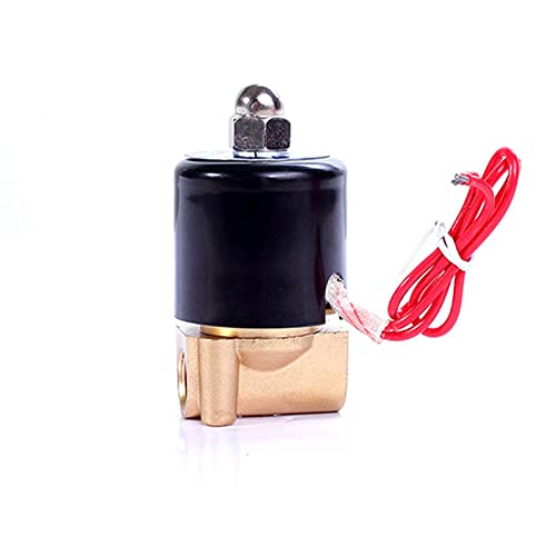 DN6 Messing Elektrisches Magnetventil DC12V DC24V AC220V 110V Normalerweise Geschlossenes Magnetventil for Wasser Öl Luft(BSP-240VAC) von TWEFTPKD