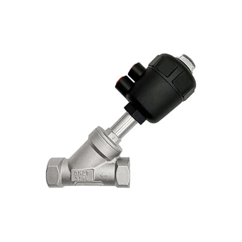 Pneumatisches Dampfventil aus Edelstahl 304 for hohe Temperaturen und Korrosion. Y-Typ-Winkelventil mit Innengewinde.(BS Type DN25) von TWEFTPKD
