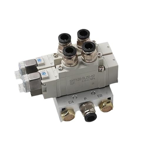 SY5120 Multi-Weg Kombination Verteiler Pneumatische Magnetventil Zylinder Control SY5120-5LZD-01 SY5120-6LZD-01 Verteiler(7 Stations) von TWEFTPKD
